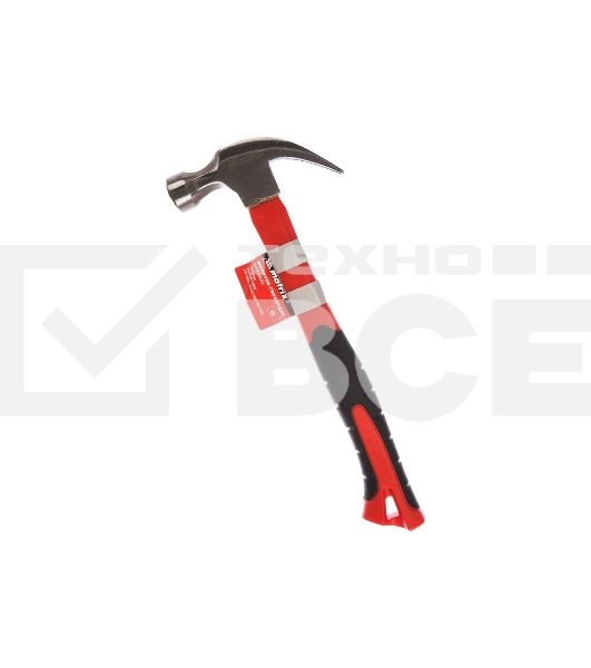 Молоток-гвоздодер Matrix ''optimal'' 450 г, фибергласовая обрезиненная рукоятка