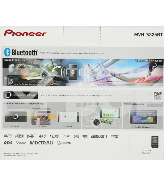 Автомагнитола Pioneer MVH-S325BT 1DIN 4x50Вт