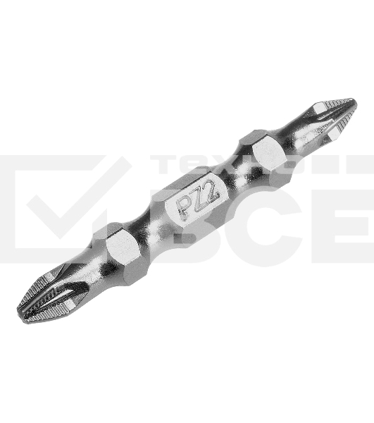 Бита двухстор. Gross PZ2-PZ1х45 мм, сталь S2, 10 шт.