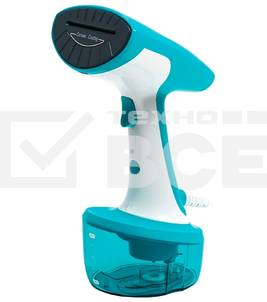 Отпариватель Kelli KL-308 бирюзовый, 2400 Вт, 25 г/мин, 350 мл