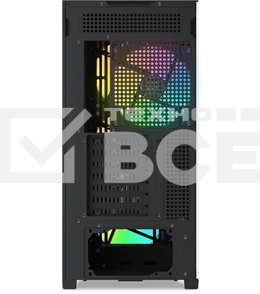 Корпус SAMA Z60, Midi-Tower, чёрный, 4 x 140 мм