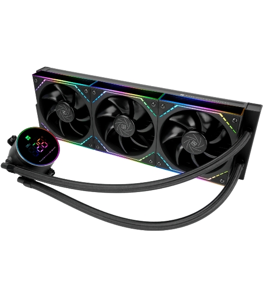 Система жидкостного охлаждения Thermalright Frozen Magic 360 Digital V2 ARGB Soc-AM5/AM4/1200/1700/1851 черный 4-pin 28dB Al LCD Ret (F-MAGIC-360-DIGITAL-BL-ARGB-V2)