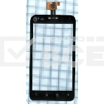 Сенсорное стекло (тачскрин) для ZTE V807 Blade C YZ-CTP465-FPC-V1, черное, фото 1