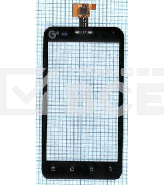 Сенсорное стекло (тачскрин) для ZTE V807 Blade C YZ-CTP465-FPC-V1, черное