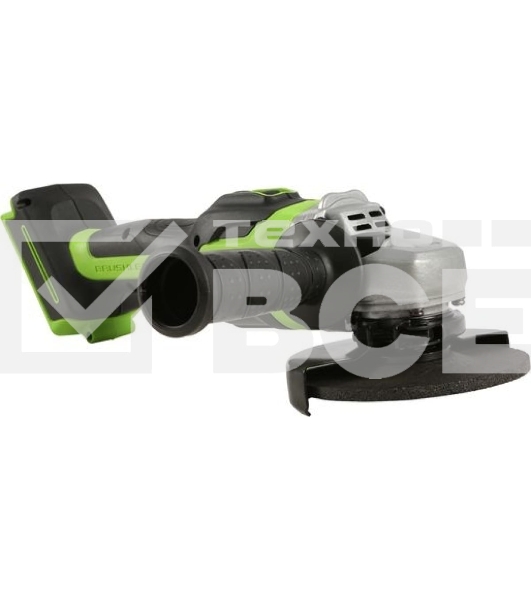 Угловая шлифовальная машина аккумуляторная GreenWorks GD24AGk4, 24V, бесщеточная, c 1хАКБ 4 А·ч и ЗУ в сумке (3200207UB)