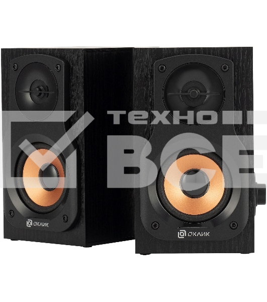 Колонки Oklick OK-162 2.0 темное дерево 8Вт