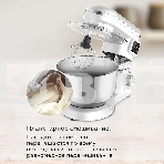 Планетарный миксер BQ MX640 White. Максимальная мощность 1600 Вт / Чаша из нержавеющей стали 6 л / Функция ферментации/ Подогрев чаши до 40'C / Электронное управление / Металлические насадки в комплекте / Металлические шестерни / Двойная защита: от перегр, фото7