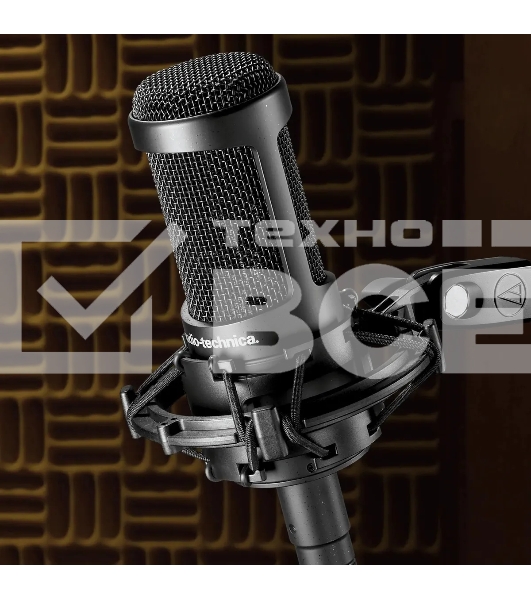 Микрофон проводной Audio-Technica AT2035 черный/черный