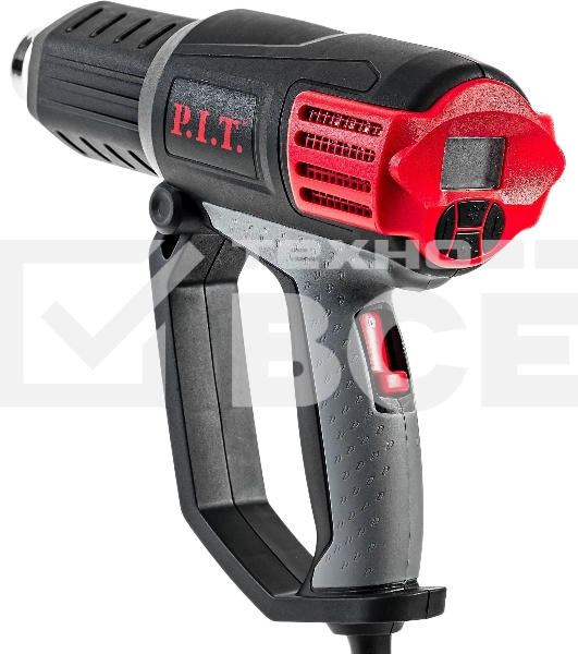 Технический фен P.I.T. PHG2001-C темп.350/550С черный