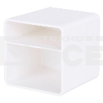 Подставка Deli ENS011WHITE Nusign 2отд. для письменных принадлежностей 84х84х86мм белый пластик, фото2