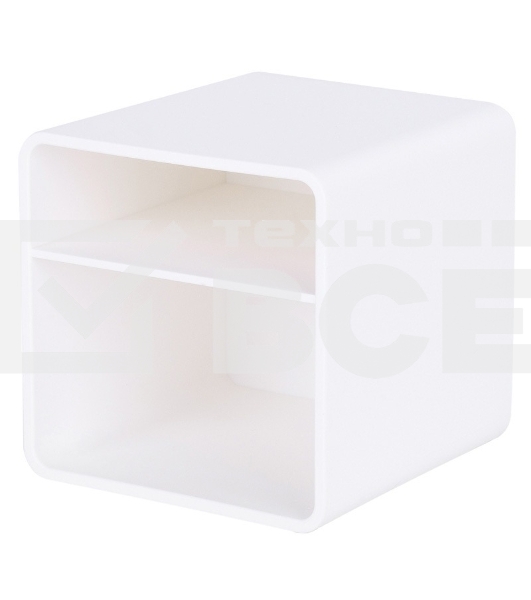 Подставка Deli ENS011WHITE Nusign 2отд. для письменных принадлежностей 84х84х86мм белый пластик