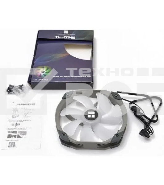 Вентилятор для корпуса Thermalright TL-D14S ARGB черный, 140 мм, 1500 об/мин, 25.6 дБ, 4 pin