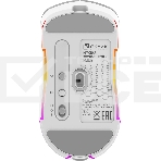 Мышь беспроводная Oklick 900GMW белый, 26000 dpi, радиоканал, Bluetooth, USB, кнопки - 6, фото6