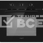 Духовой шкаф электрический Weissgauff EOM 266 PMB черный, фото 1