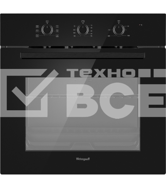 Духовой шкаф электрический Weissgauff EOM 266 PMB черный