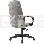 Кресло руководителя Бюрократ CH 002 Fabric Light-19 серый, крестов. пластик, фото12