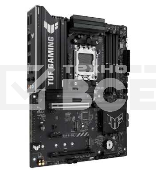 Материнская плата ASUS TUF GAMING B650-E WIFI, AM5, AMD B650, 4xDDR5, 4xSATA, 3xM.2, 1xPCIe 4.0 x16, 1xPCIe 4.0 x16, 1xPCIe x1, 1xDP, 1xHDMI, 1x2.5Gb LAN, Wi-Fi 6E, Bluetooth 5.3, 2xUSB-C (1x10Gbps, 1x20Gbps), 3xUSB-A 5Gbps, 2xUSB-A 10Gbps, 3xUSB-A 2.0, 5