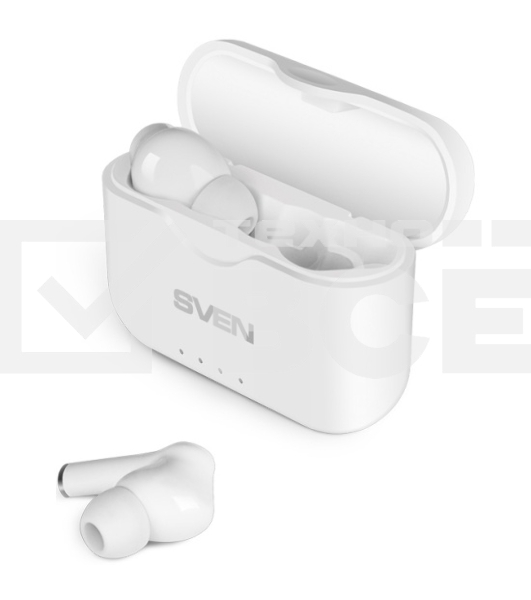 Гарнитура вкладыши Sven E-701BT белый беспроводные bluetooth в ушной раковине (SV-019518)