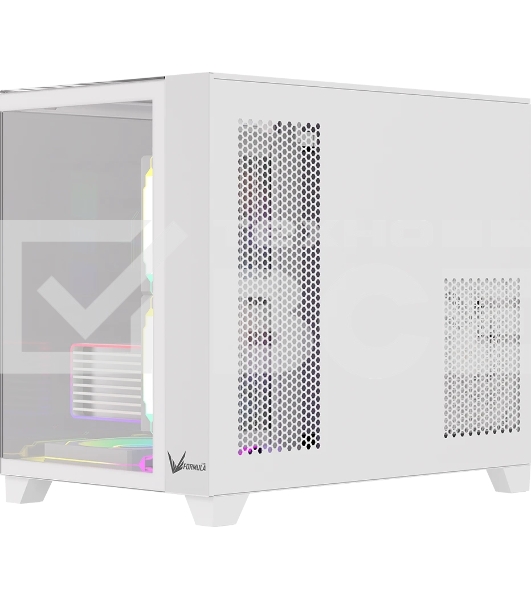 Компьютерный корпус AeroCool/Formula Crystal Z9ML Floe белый без БП mATX 4x120мм 2xUSB 3.0 1xUSB3.1 audio bott PSU