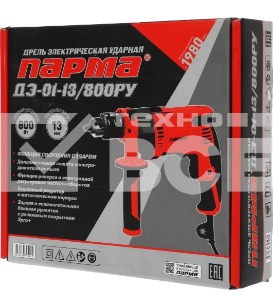 Дрель Парма ДЭ-01-13/800РУ 02.025.00003