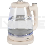 Чайник электрический Starwind SKG4042 1.8л. 1800Вт слоновая кость корпус: стекло, фото3