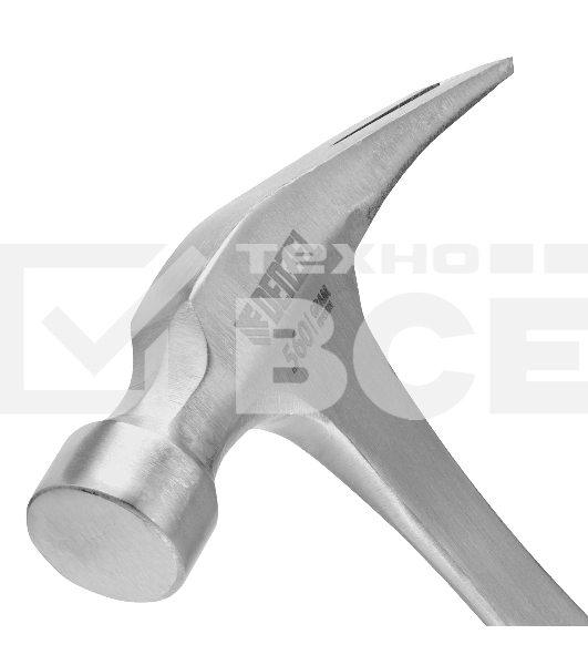 Молоток-гвоздодер Denzel 560 г, цельнометаллический, двухкомпонентная рукоятка