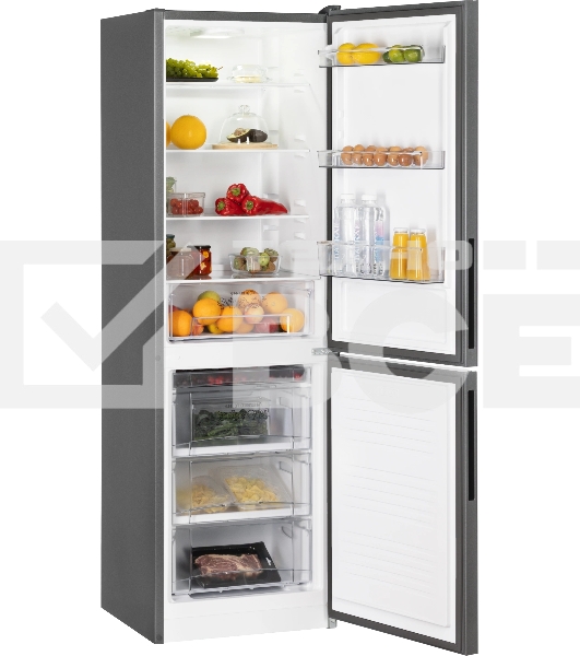 Холодильник Nordfrost NRG 162NF GSS серый мрамор двухкамерный 205/105л морозилка снизу, No Frost
