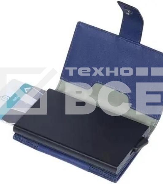 Чехол для кредитных карт Piquadro S137 PP5649S137R/BLU синий металл