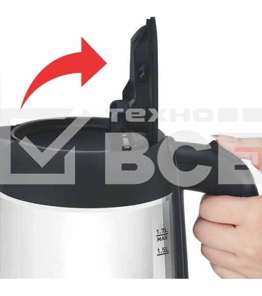 Чайник электрический Tefal KI750D30 1.7 л, 1700 Вт, серебристый/металл