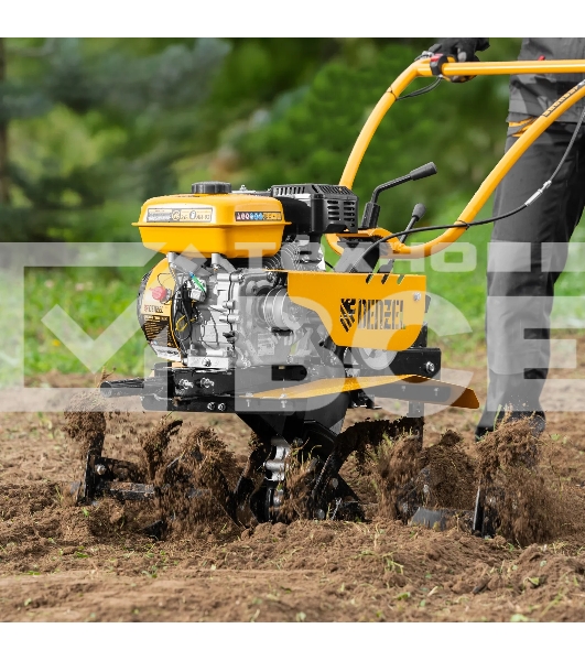 Мотоблок Denzel DPT-270S, 7 л.с., ремен.сцеп, фрез 3х4, ШОМ, передачи 2В/1Н