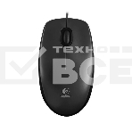 Мышь проводная Logitech M100/100R DARK/GREY (темно-серая/черная), 1000 dpi, USB, кнопки - 3, фото5
