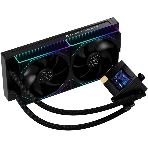Система жидкостного охлаждения Thermalright Core Matrix 240 Vision (240мм, LED, Black, ARGB/Fans: 2x120мм, 68.9CFM, 28.2dBA, 2000RPM/Pump height 64.4мм, Rad thickness 27мм/S: 1700, 1200, 1851, 115X, AM5, AM4), фото 1