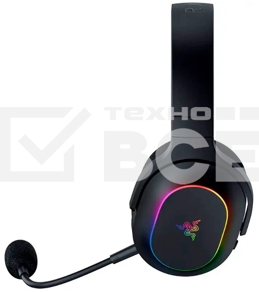 Гарнитура Razer Barracuda X Chroma чёрный, беспроводная, радиоканал, до 70 ч, съёмный микрофон, подсветка
