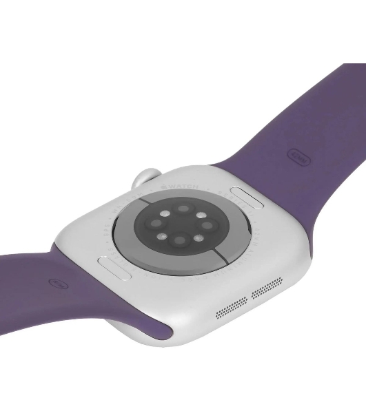 Смарт-часы Apple Watch Series 11 A3331 42мм корп.серебристый Sport Band рем.фиолетовый разм.брасл.:M/L (MEU74AF/A)