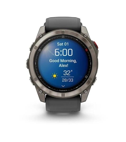 Умные часы Garmin Fenix 8 Pro 51mm AMOLED, 1.4' AMOLED, ANT+, Bluetooth, Wi-Fi, NFC, 10 ATM, серебристый / желтый