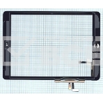 Сенсорное стекло (тачскрин) для iPad Air (A1474, A1475, A1476), белое с кнопкой OEM, фото2