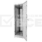 Шкаф телекоммуникационный напольный 42U (600 × 1000) дверь перфорированная, задние двойные перф., фото10