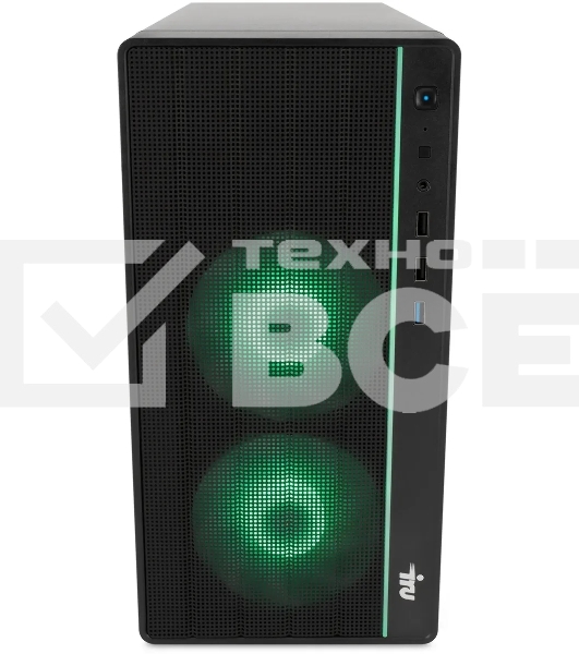 ПК IRU Game 510H6SEA MT i5 12400F (2.5) 16Gb SSD512Gb RTX3050 6Gb Free DOS GbitEth 500W черный (2023150)