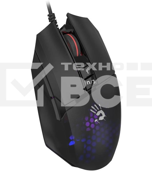 Мышь проводная A4Tech Bloody W65 Max Mini черный, 12000 dpi, USB, кнопки - 9