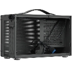 Компьютерный корпус без блока питания PCCooler I100 PRO MESH GY, Mesh Compact, серый, SPCC, no fans ITX 60/300/SFX PSU support; 1x2.5', 1x3.5', 2xPCI 1xUSB-C 3.1 308x128x190mm, фото7