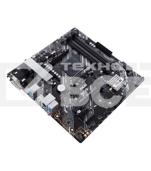 Материнская плата ASUS PRIME B450M-A II, AM4, AMD B450, 4xDDR4, 6xSATA, 1xM.2, 1xPCIe 3.0 x16, 2xPCIe x1, 1xHDMI, 1xDVI-D, 1xVGA, 1x 1Gb LAN, 4xUSB 3.2 Gen 1, 2xUSB 3.2 Gen 2, 3x3.5 мм, 7.1, mATX