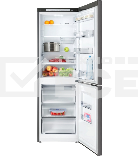 Холодильник Atlant XM 6623-159 черный металлик двухкамерный 182/159л морозилка снизу