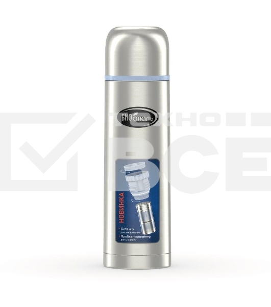 Термос Biostal (0,5 литра) пробка с ситечком, стальной