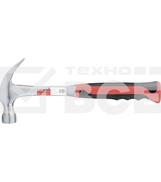 Молоток-гвоздодер Matrix 10460, 450 г, цельнометаллический, двухкомпонентная рукоятка