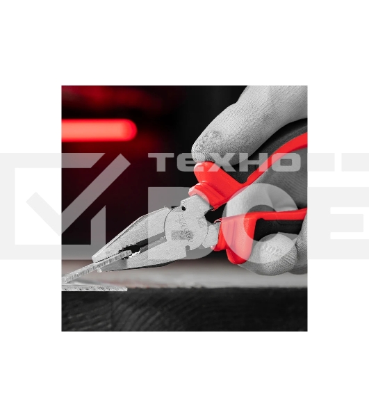 Плоскогубцы комбинированные Matrix 17091 180 мм, хром-ванадий, двухкомпонентные рукоятки