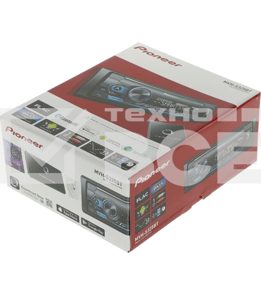 Автомагнитола Pioneer MVH-S325BT 1DIN 4x50Вт