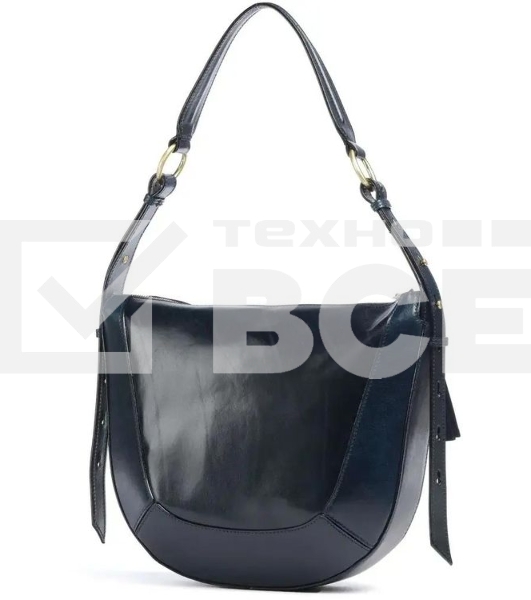 Сумка женская The Bridge Fedora 04320401/YH темно-синяя натур.кожа