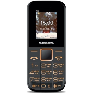 Мобильный телефон teXet TM-202 черный