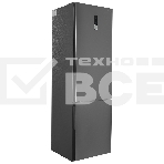 Холодильник Hyundai CC3595FIX нержавеющая сталь двухкамерный 245/115л морозилка снизу, фото 1