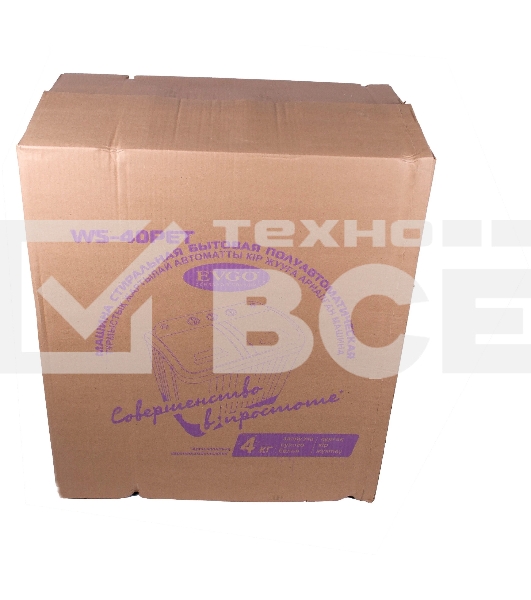 Стиральная машина EVGO WS-40PET белый/красный загр. вертикальная макс.:4 кг 1350 об/мин класс: А+
